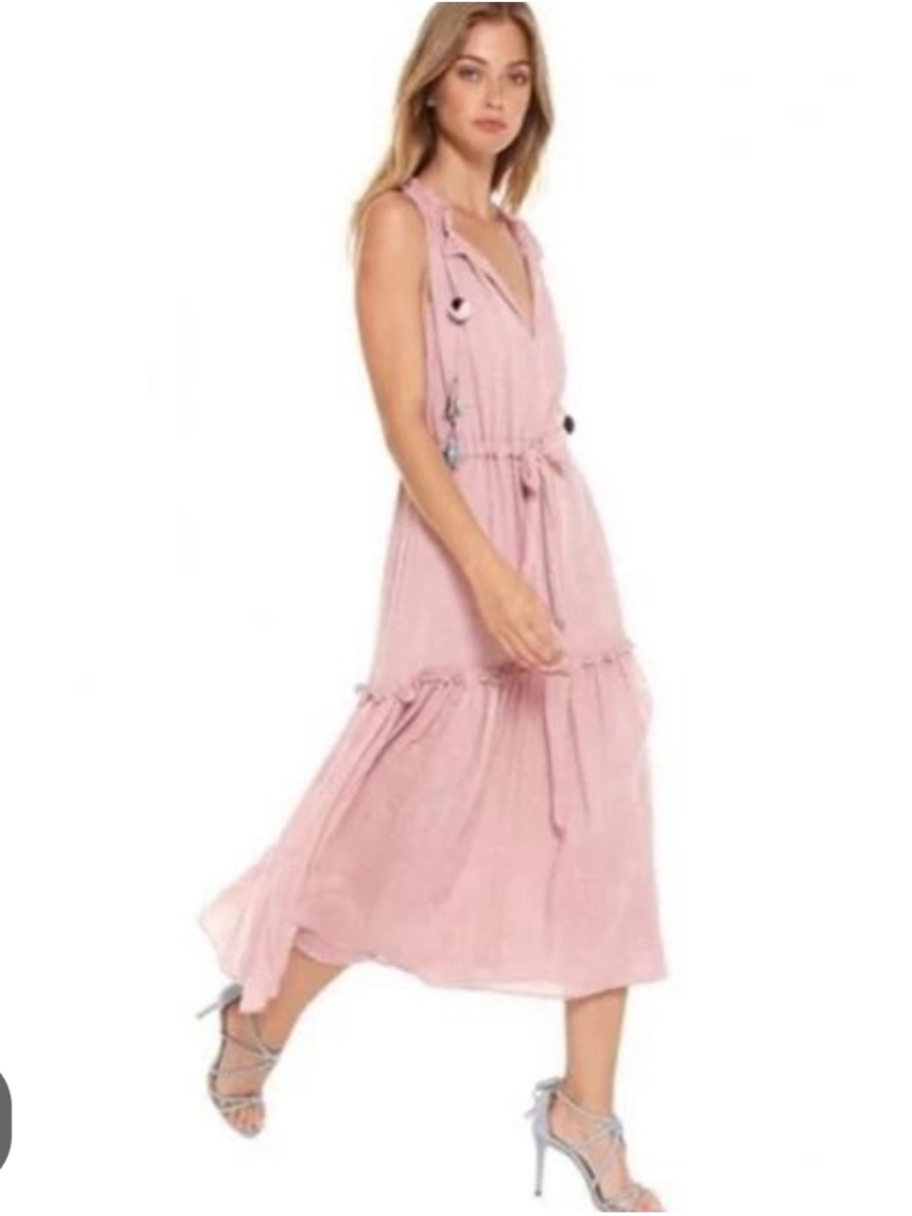 Misa Los Angeles | Linen Midi Dress